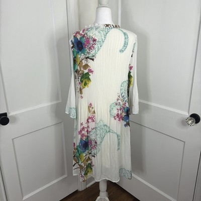 sunny pleated midi dress Sunny Angela Women's Embroidered Western Patchwork Pleated High Waist Midi Dress