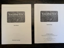 Test Book And Answer Key For Vocabulary-Lit Book E