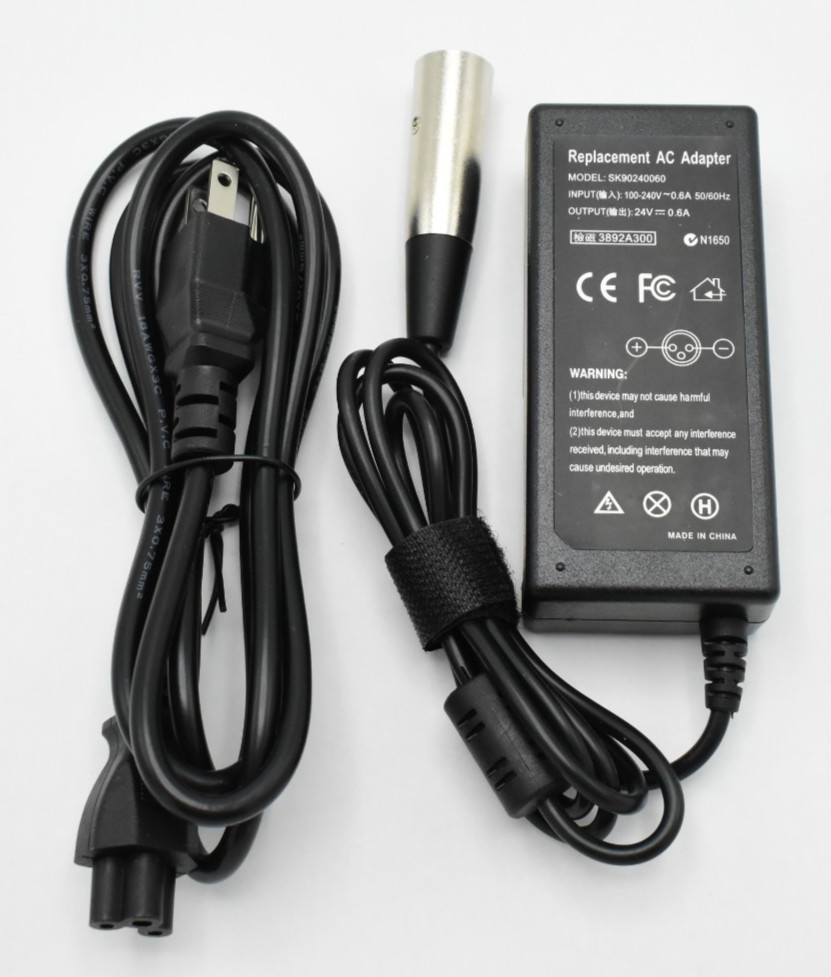 36W 24V Charger Cable for eZip 400 450 500 750 E750 E400 E50