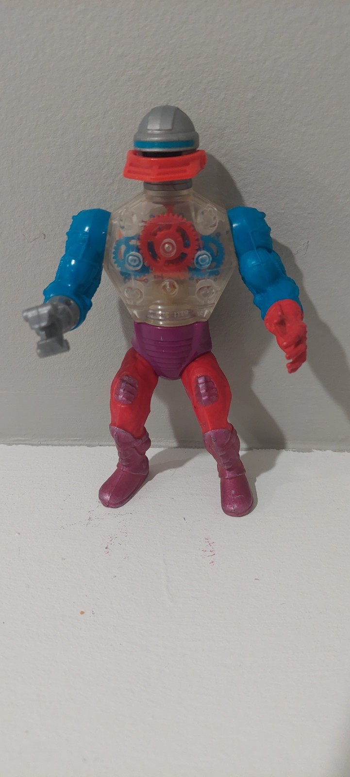 Vintage 1984 MOTU He-Man Roboto Action Figure by Mattel Masters of the Universe