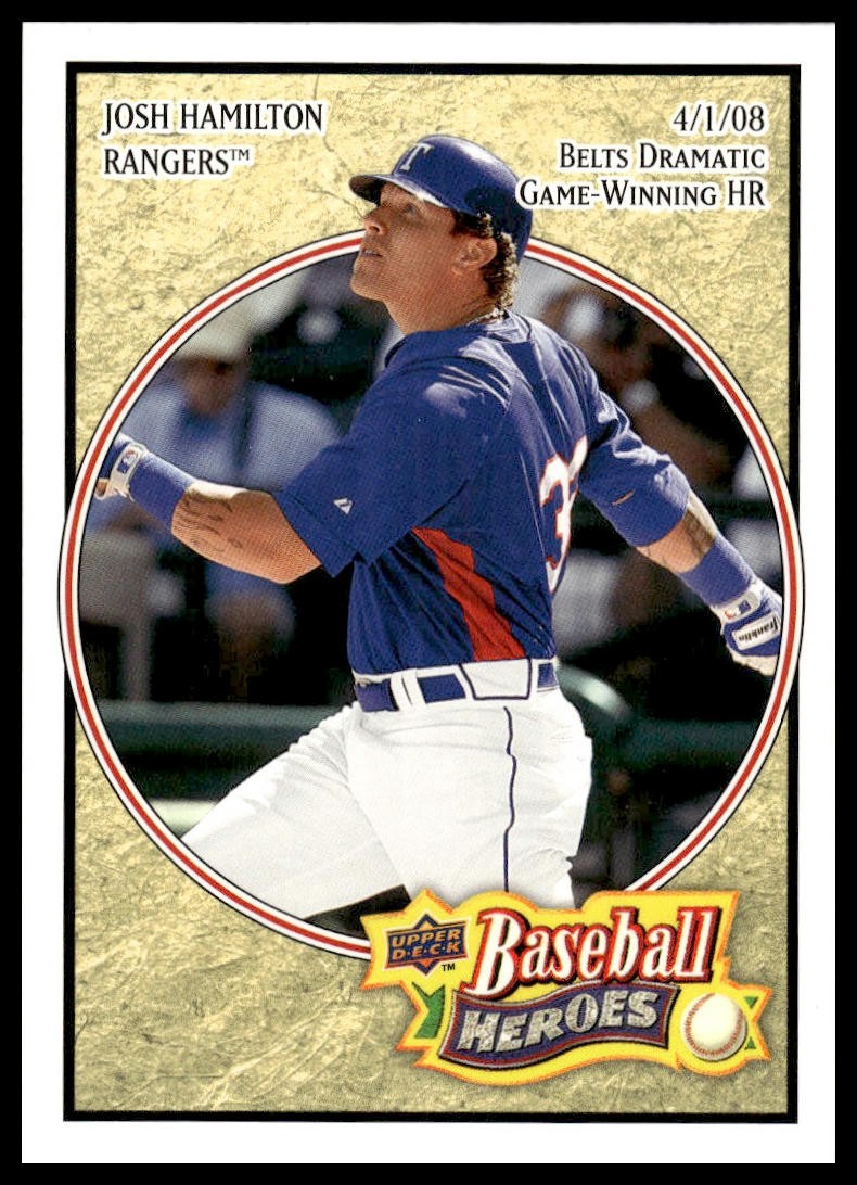 2008 Upper Deck Baseball Heroes #12 Josh Hamilton Texas Rangers NM+