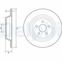 2X Delphi Bremsscheibe BG4782C FüR Ford MAX Galaxy Edge CJ WA6 VAN CK 3 MK 5 CD