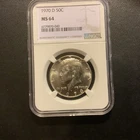 1970-D Kennedy Half Dollar Silver 50C MS 64 NGC 6779870-040 Denver KM#202