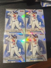 4 CARD LOT - 2025 BOWMANS BEST BASE REFRACTOR EDUARDO QUINTERO RC DODGERS 