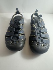 Keens Waterproof Newport Blue Black Sandals Men Size 9 Anti Odor Anatomic
