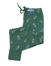 Polo Ralph Lauren Men's Green All Over Polo Bear Sleep Jogger Pants