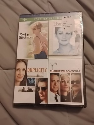 Erin Brockovich / Notting Hill / Duplicity / Charlie Wilsons War (4-Disc) NEW
