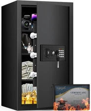 5.0 Cuft Large Fireproof Safes for Home Use, Safe Box Fireproof Waterproof, D...