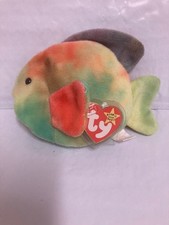 Ty Beanie Baby💜Coral The Fish Stunning Colors 6" Plush New MWMT's