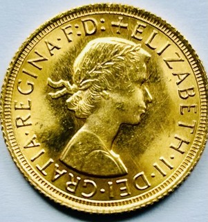 1 Sovereign Gold Großbritannien Elisabeth II 1966