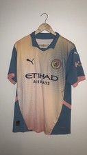 New PUMA Manchester City 4th Jersey 2024/25 MCFC Soccer Men  s Size Large