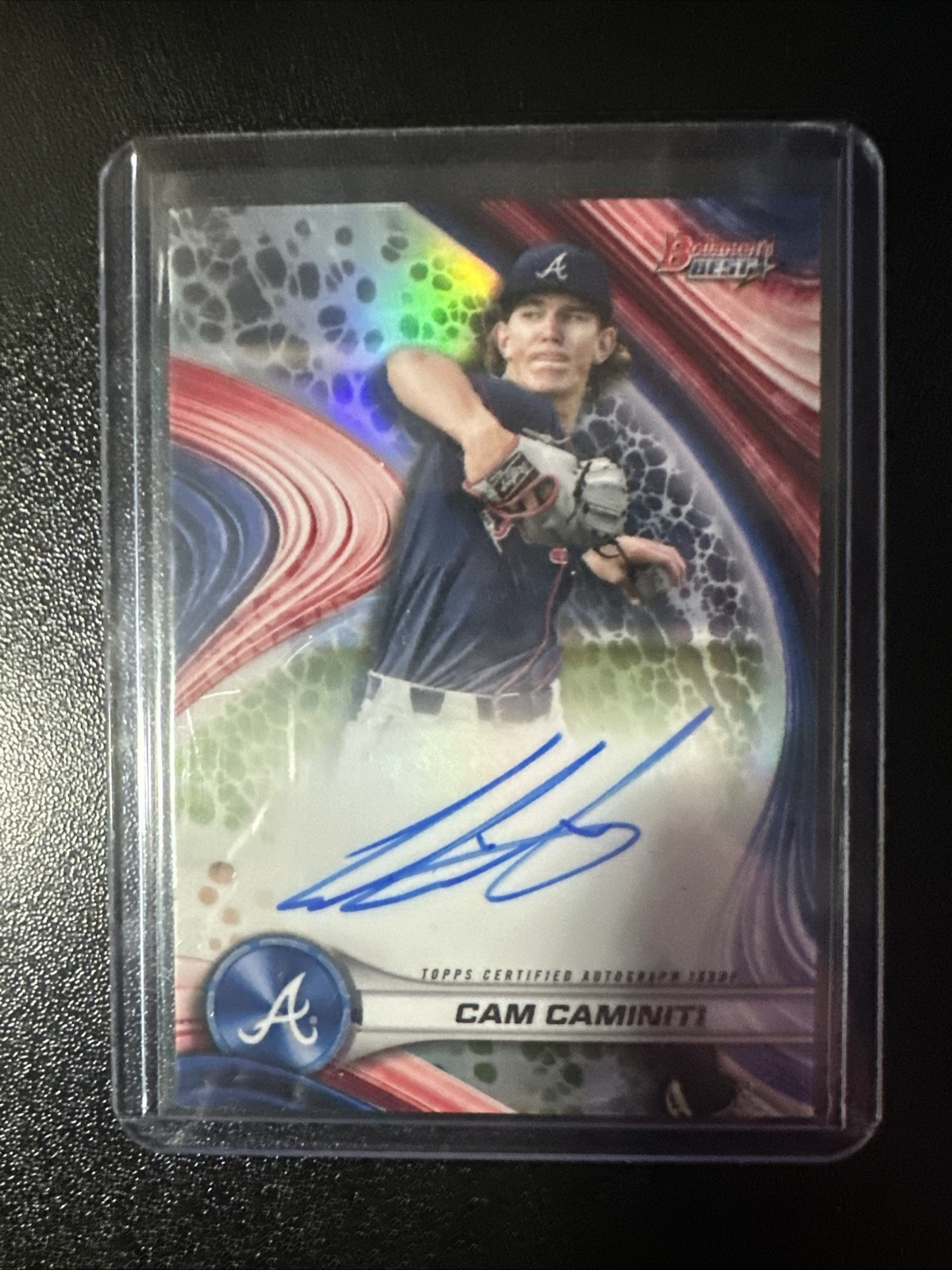 2024 Bowmans Best Refractor Auto Cam Caminiti Braves