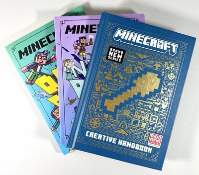 Minecraft Books Bundle Deep Dive Night of the Bats Creative Handbook Set 3