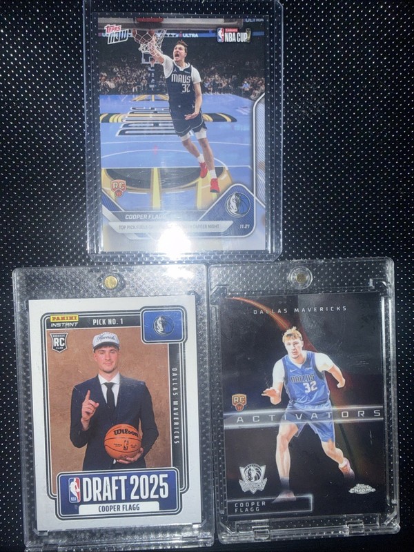 3 Card Cooper Flagg RC Lot  Feat An NBA Cup And A Draft Card