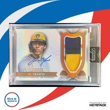 2024 Topps Dynasty Christian Yelich Auto Patch 2/10 #DAP-CY5 Milwaukee Brewers