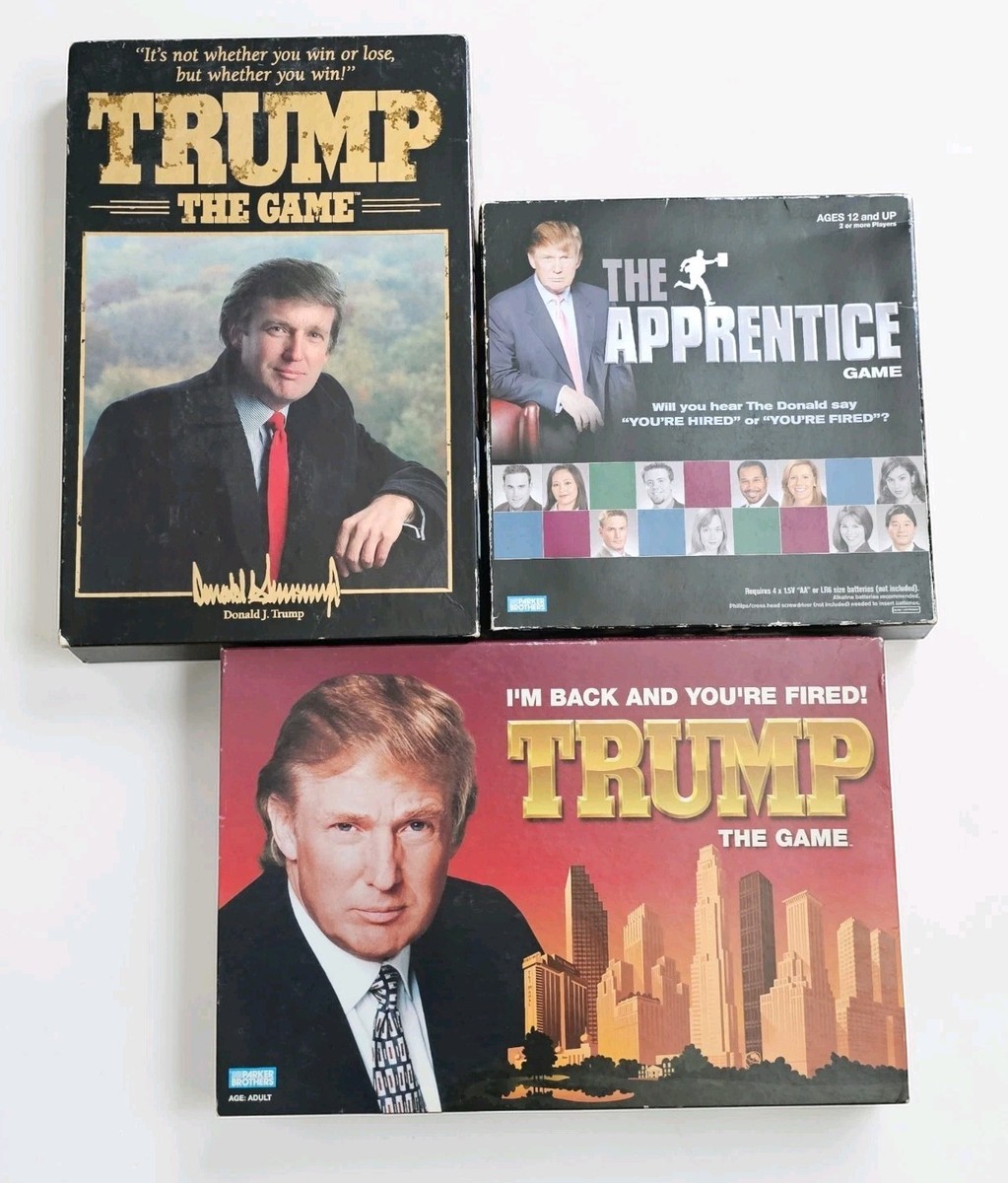 Lot Of 3 Donald Trump Board Games The Apprentice, I'm Back Your