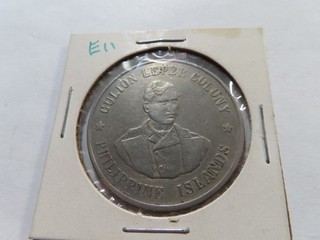 E11 Philippines Culion Leper Colony 1925 PM 1 Peso