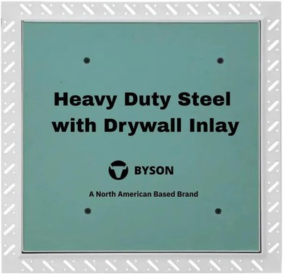 Byson 20x20 Drywall Access Panel Mud-In Flange Steel Frame Push Lock Door.-
