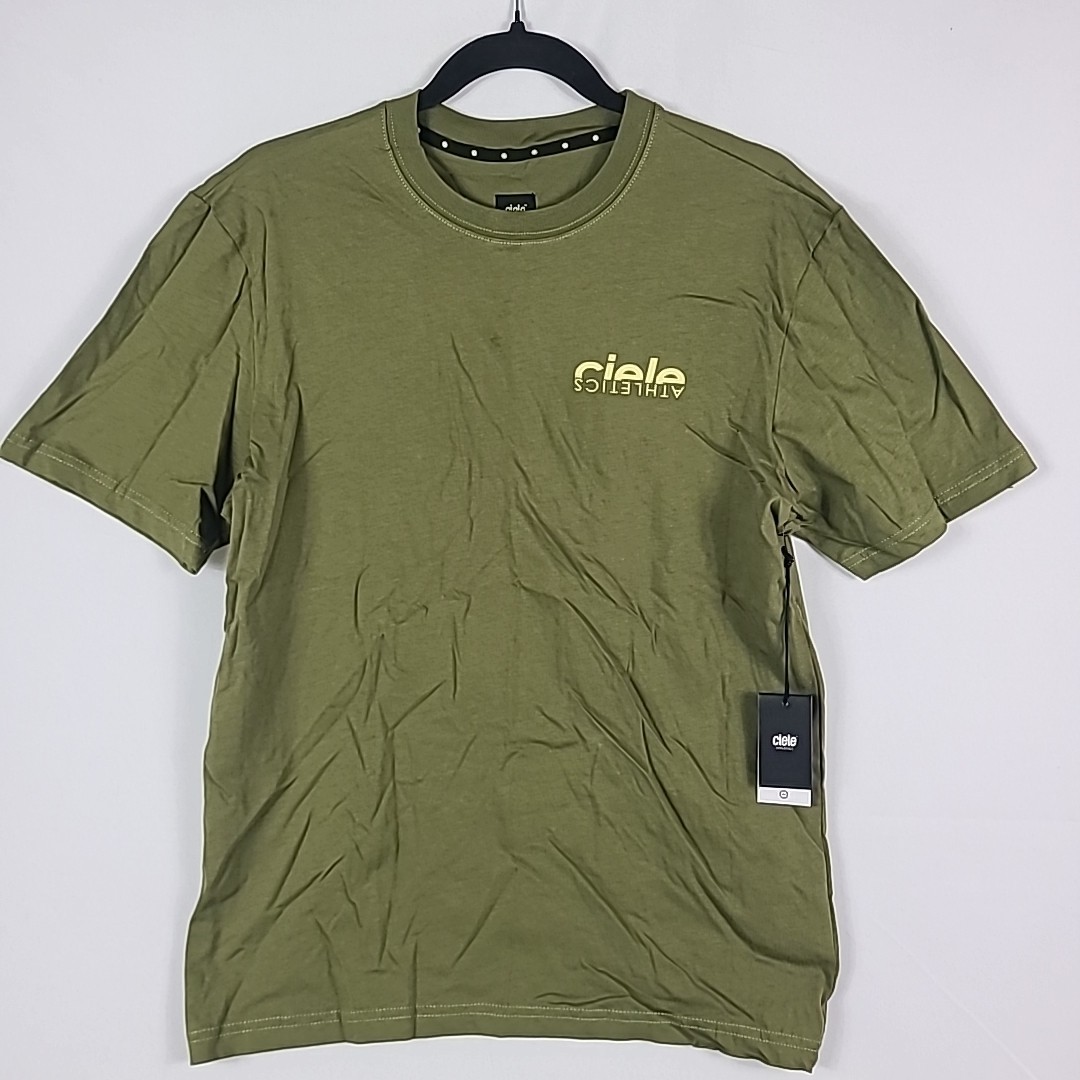 NWT Ciele Century Max Terrain Green T-shirt Unisex Running Sz L