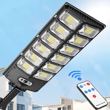 Commercial 1000000LM 504 LED Outdoor Dusk to Dawn Solar Street Light Road Lamp