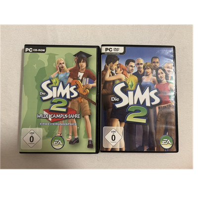 EA Die Sims 2 + Wilde Campus-Jahre Erweiterungspack PC Deutsch Handbuch