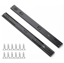 Soft Close Drawer Slides 20 Inch Full Extension Ball Bearing Heavy Duty Drawe...