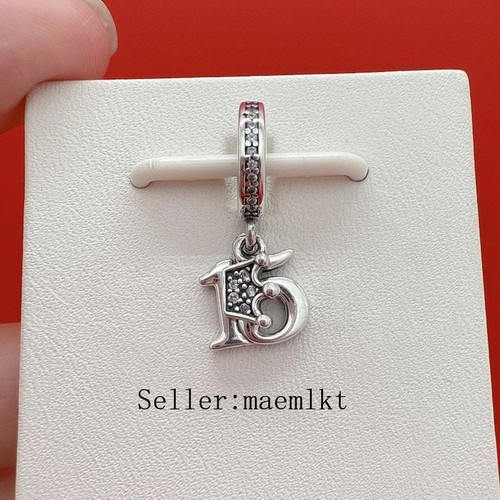 New 925 Sterling Silver 15th Celebration Charm,Charm for bracelet,Birth charm