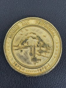 Morro Bay, CA Trade Token: Morro Bay Centennial 1870-1 1970-1 Official Flower