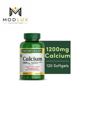 Nature's Bounty Calcium  Vitamin D3 Softgels, Bone Health, 1200mg, 120 Ct