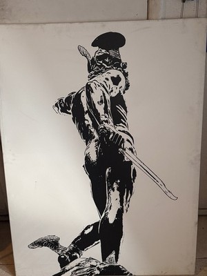 Black & White Mythology Warrior Art Prints Set of 3, Portrait Orientation