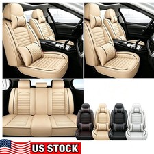 For Buick Full Set Car Seat Cover Leather 5-seats Front Rear Cushion Protector