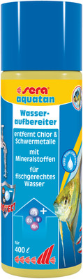 sera Aquatan | Wasseraufbereiter Aquarium | Entfernt Chlor & Schwermetalle