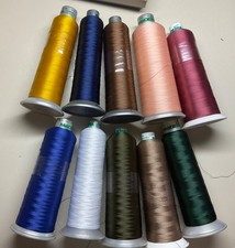 10 Madeira Polyneon, 40 weight, 5000m spools of Machine Embroidery Thread