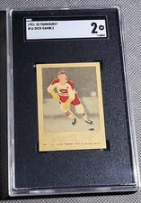 1951 Parkhurst DICK GAMBLE #16 Freshly Graded Unique Missing Colors SGC 