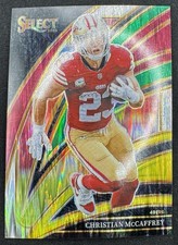 2025 Select Christian Mccaffrey Green Yellow Club Level Shock Card #218