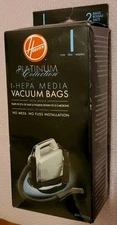 Hoover Type I HEPA Vacuum Bags AH10005 Platinum Canister SH10000 - 3 Bags *NEW*