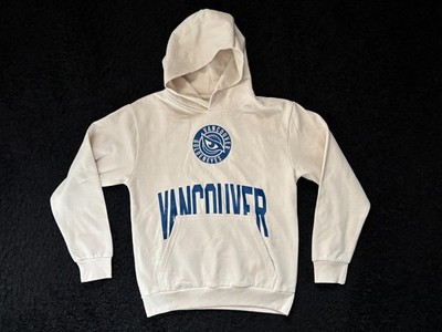 Stadium Essentials Vancouver Goldeneyes Hoodie Cream Ivory Mens Medium