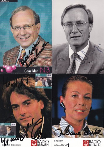 28 orig.Autogramme AK handsigniert - TV Moderatoren, Talkshow, SCHÖNEBERGER..TOP