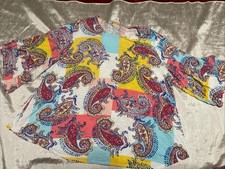 Ruby Rd. Women Blouse Multicolored With Paisley Size 3X