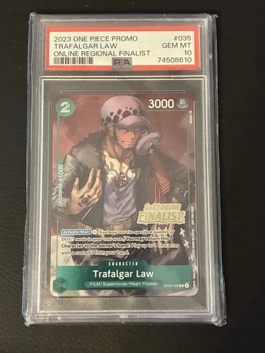 Trafalgar Law (Online Regional 2023) [Finalist] OP02-035 One Piece Promo PSA 10