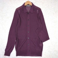 Yohji Yamamoto Noir sheer cardigan Size-2 Purple for women Made in Japan
