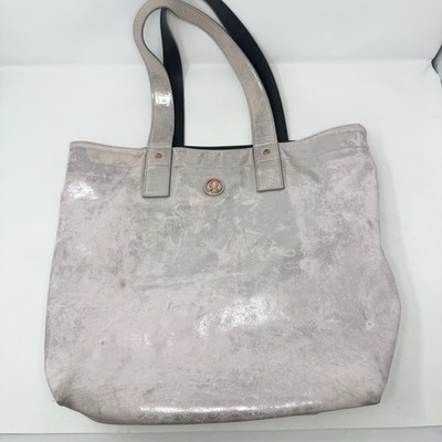Lululemon Mantra Tote Reversible Bag Neutral Blush Deep Coal Metallic Pink