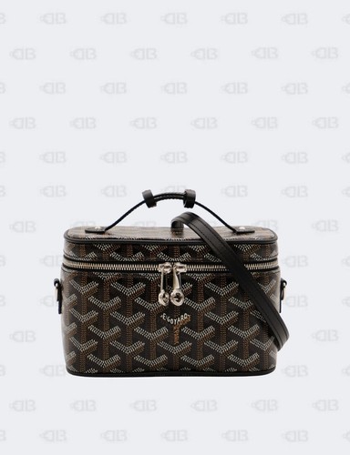 Goyard Black Goyardine Coated Canvas Muse Mini Vanity Case (Pre-Owned)