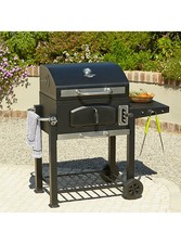 Uniflame Garden BBQ Classic Outdoor 60cm American Charcoal Cooking Grill Wheels