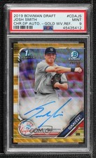 2019 Bowman Draft Chrome Pick Gold Wave Refractor /50 Josh Smith PSA 9 Auto w5p