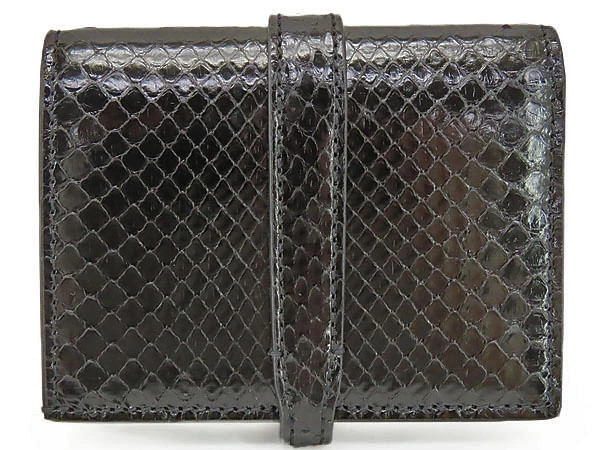 Gucci Jackie 1961 Python Bifold Wallet Black 11cm… - image 2