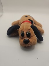 Pound Puppies Mini Plush 8" Brown Black 1986 Dog Stuffed Animal Vintage Tonka