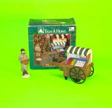 Vintage Trim A Home Village Scene Fruit Vendor Seller Cart K Mart