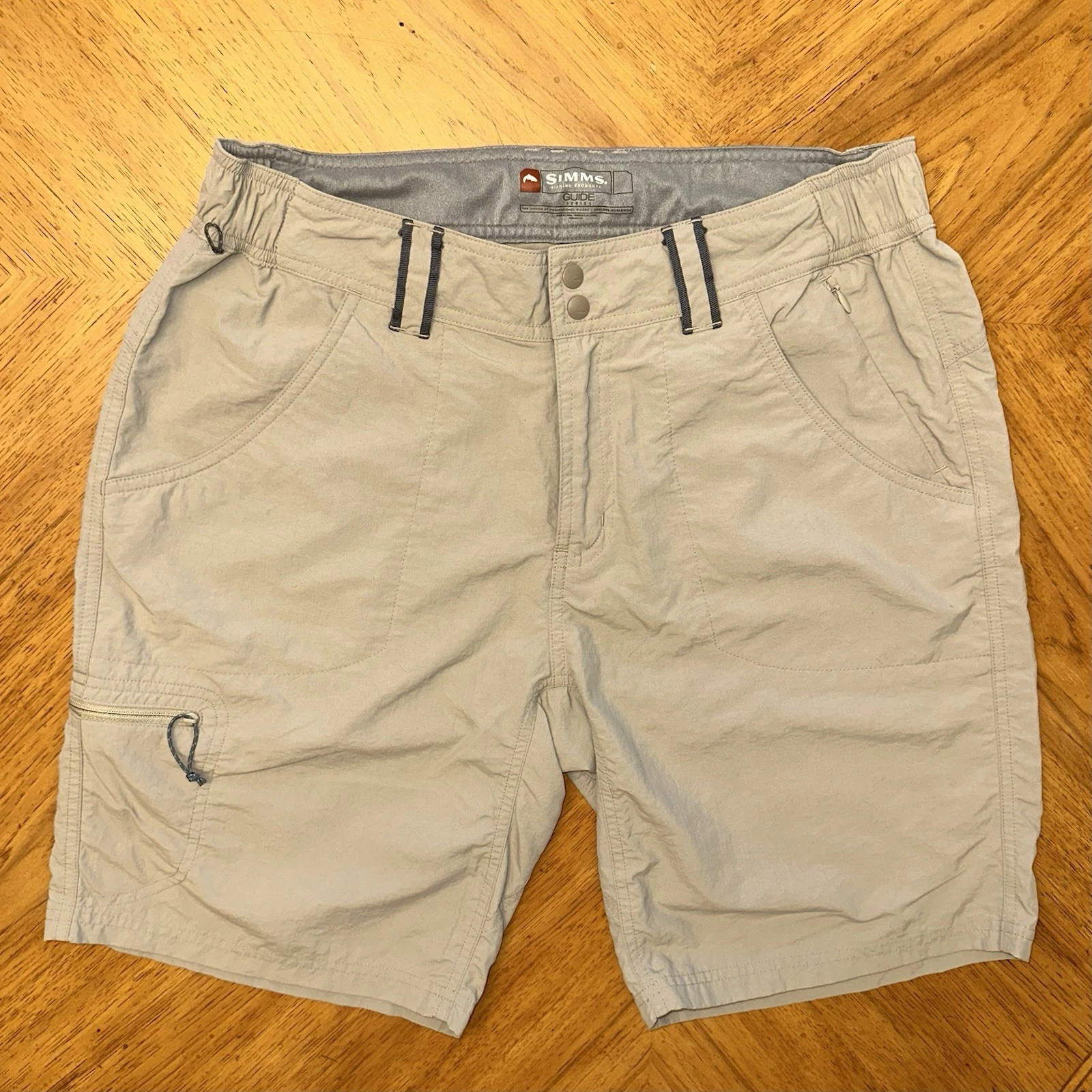 Simms Shorts Mens Medium Beige Tan Guide Series Nylon Fishing Utility Pocket
Opens in a new window o