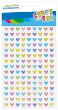 5905523621563 Ozdoba dekoracyjna Naklejki Serca Pastel 35szt Cf 12/144 Craft wit